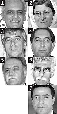 Targeted in Iran: Bahá’í educators serving four or five year prison terms:  (1) Mahmoud Badavam (2) Nooshin Khadem (3) Vahid Mahmoudi (4) Kamran Mortezaie (5) Farhad Sedghi (6) Riaz Sobhani (7) Ramin Zibaie. (Bahá’í World News Service)