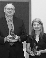 Les lauréats des prix CAFA: Claude Couture & Diane Conrad.