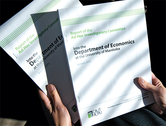 CAUT executive director David Robinson says the ‘investigatory committee report exposes some deeply  troubling issues in the department of economics.’