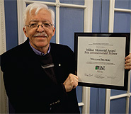William Bruneau received the Milner Award May 6.